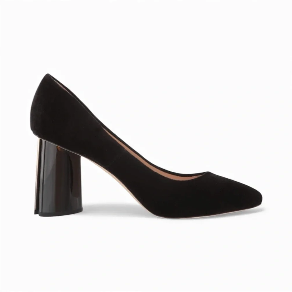 NIB Kate Spade Sybil Black Velvet Heels Size 9.5m